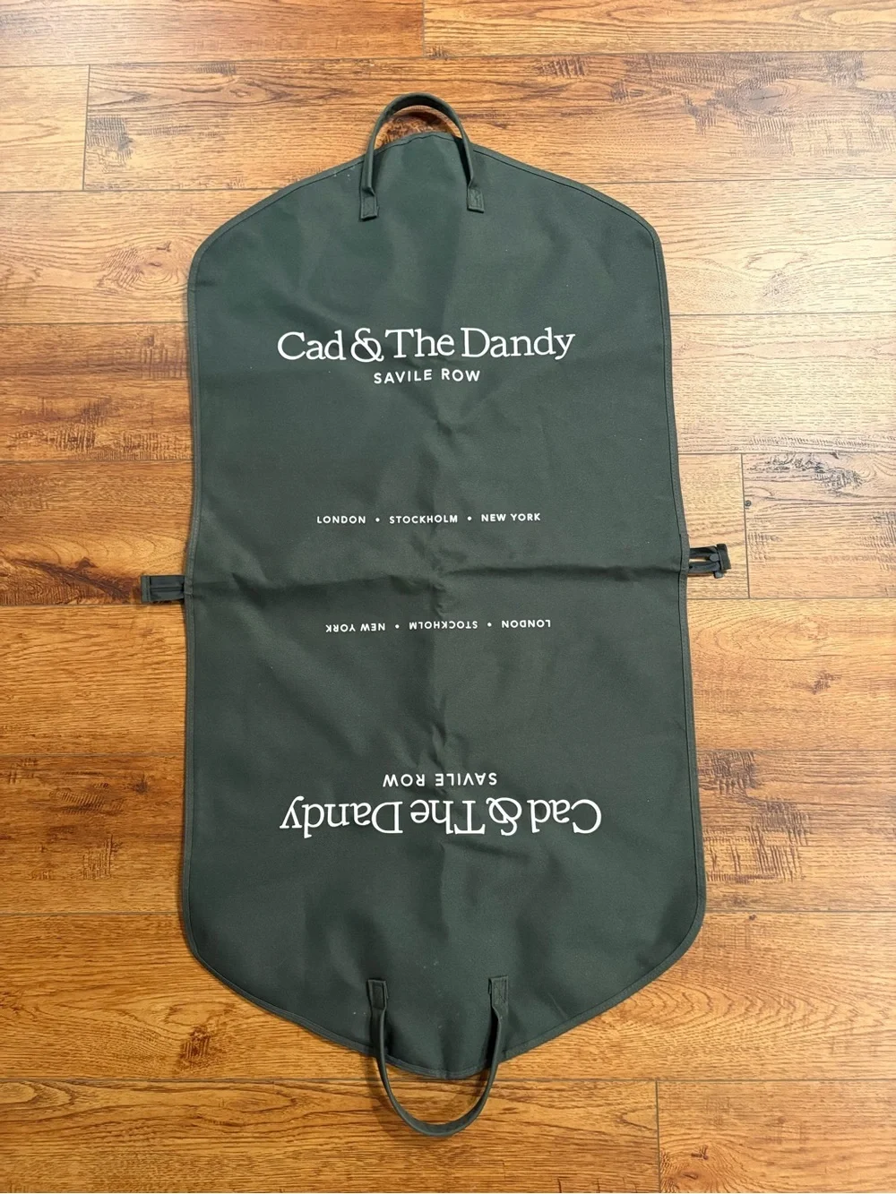 Cad & The Dandy Savile Row Garment Bag Foldable Suit Travel Bag Green 44x24